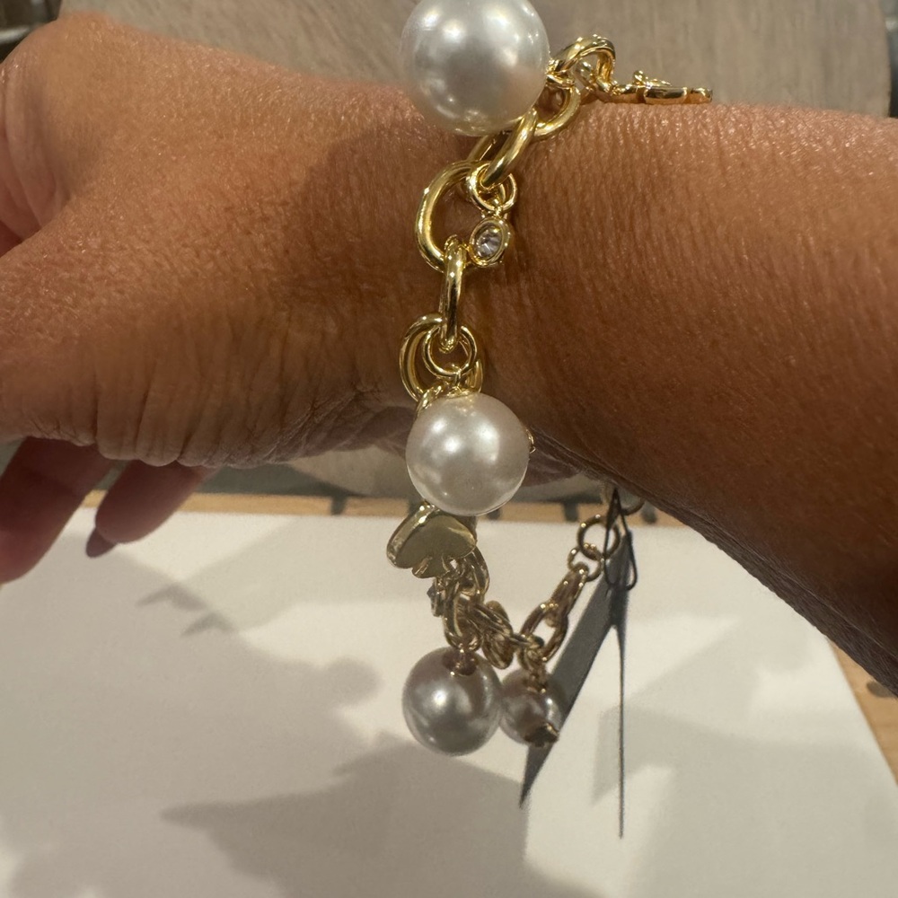 Kate Spade Gold Bracelet with Pearl Accents - Picture 4 of 7